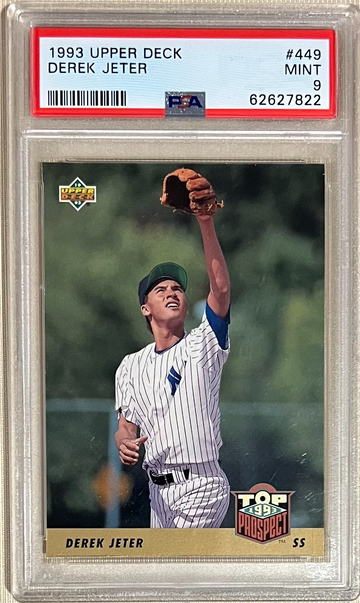 1993 Upper Deck #449 Derek Jeter PSA 9 Mint Rookie