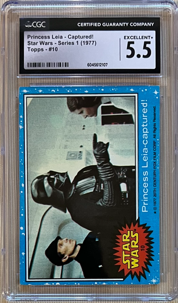 1977 Topps Star Wars Series One #10 Princess Leia Captured CGC 5.5