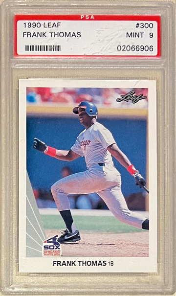 1990 Leaf #300 Frank Thomas PSA 9 rookie