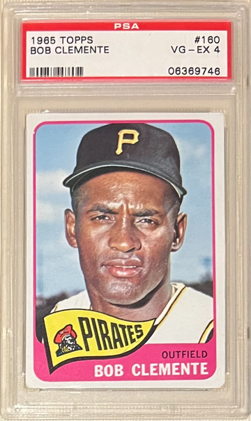 1965 Topps #160 Roberto Clemente PSA 4