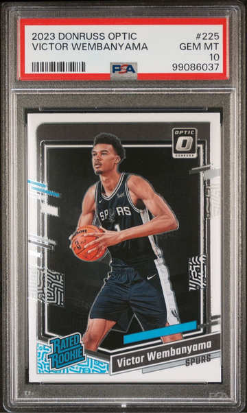 2023 Donruss Optic #225 Victor Wembanyama PSA 10 rookie