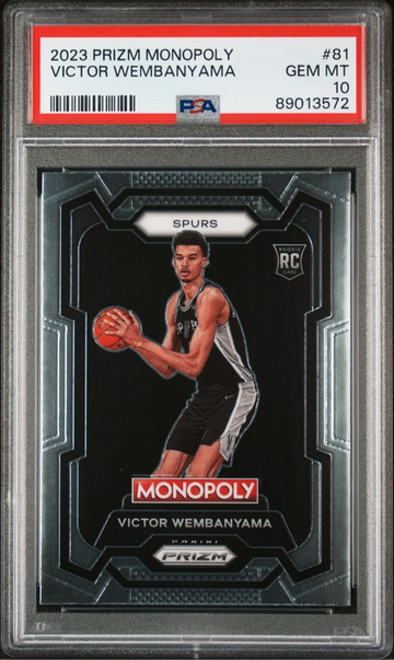 2023 Prizm Monopoly #81 Victor Wembanyama PSA 10 rookie