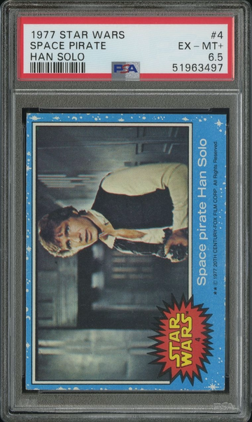 1977 Topps Star Wars Series One #4 Han Solo PSA 6.5