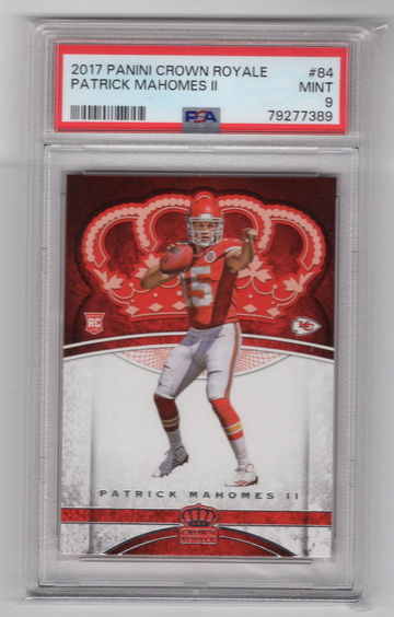 2017 Panini Crown Royale Patrick Mahomes RC  PSA 9