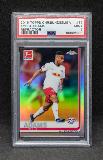  Tyler Adams 2019 Topps Chrome Bundesliga Refractor PSA 9
