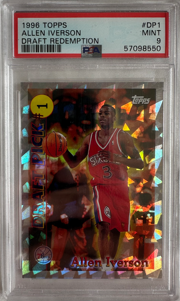 1996 Topps Draft Redemption Allen Iverson PSA 9 RC