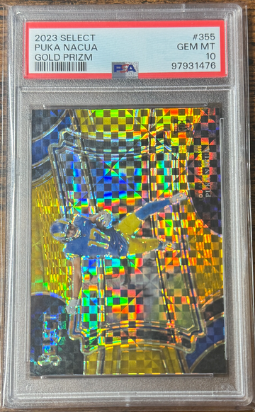 2023 Select Puka Nacua Gold Prizm PSA 10