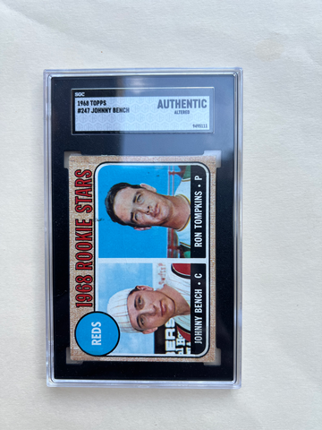 1968 Topps Johnny Bench Rookie Card #247