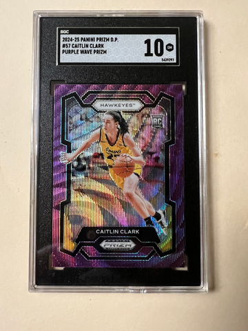 2024-25 Panini Prizm Caitlin Clark Purple Wave #57