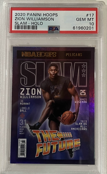 2020 Zion Williamson #17 Panini Hoops Slam-Holo PSA 10