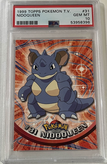 1999 Pokemon Tv Animation Series 1 Nidoqueen #31 PSA 10