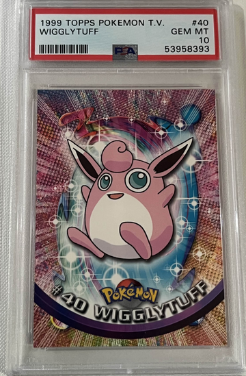 1999 Topps Pokemon Tv #40 Wigglytuff PSA 10