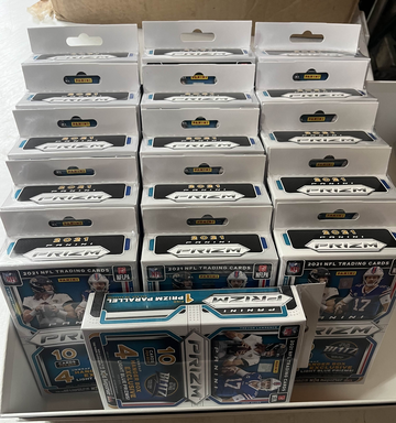 2021 NFL Prizm Light Blue Prizm Hanger Boxes Sealed Lot x16