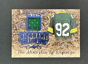 2019 Leaf Game Used Reggie White Minister of Defense /30 Jersey Patch