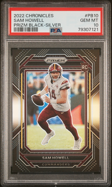 SAM HOWELL PRIZM BLACK SILVER PSA 10