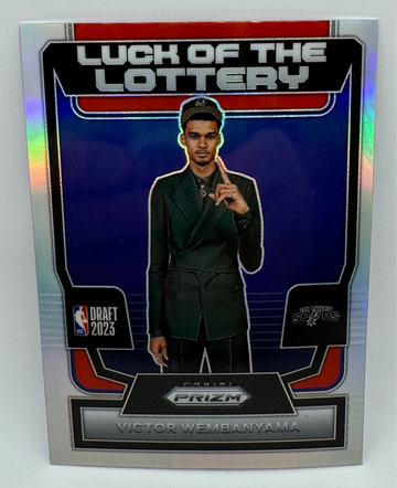2023-24 Prizm Victor Wembanyama RC Rookie #7 Luck Of The Lottery Silver