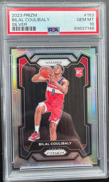 2023 Prizm Silver Rookie Bilal Coulibaly PSA 10 GEM MT MINT