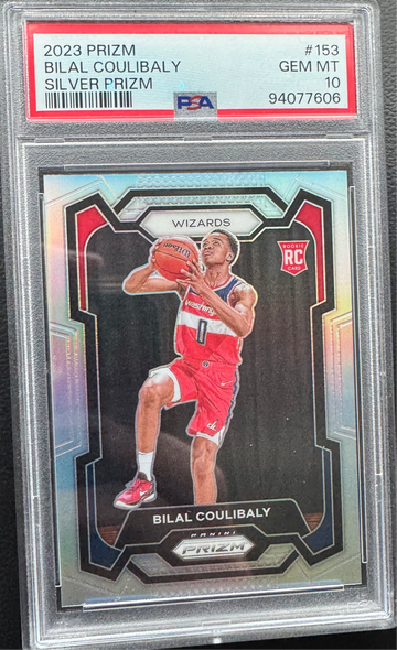 2023 Prizm Silver Rookie Bilal Coulibaly PSA 10 GEM MT MINT