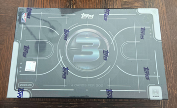 2025-26 Topps 3 Basketball Sealed Hobby Box - 3 Autos