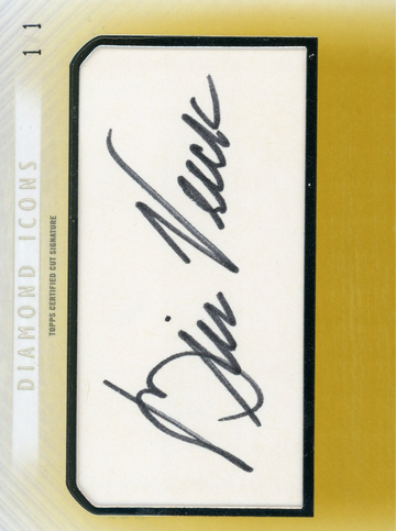 2017 TOPPS DIAMONDS ICONS BILL VEECK AUTO 1/1