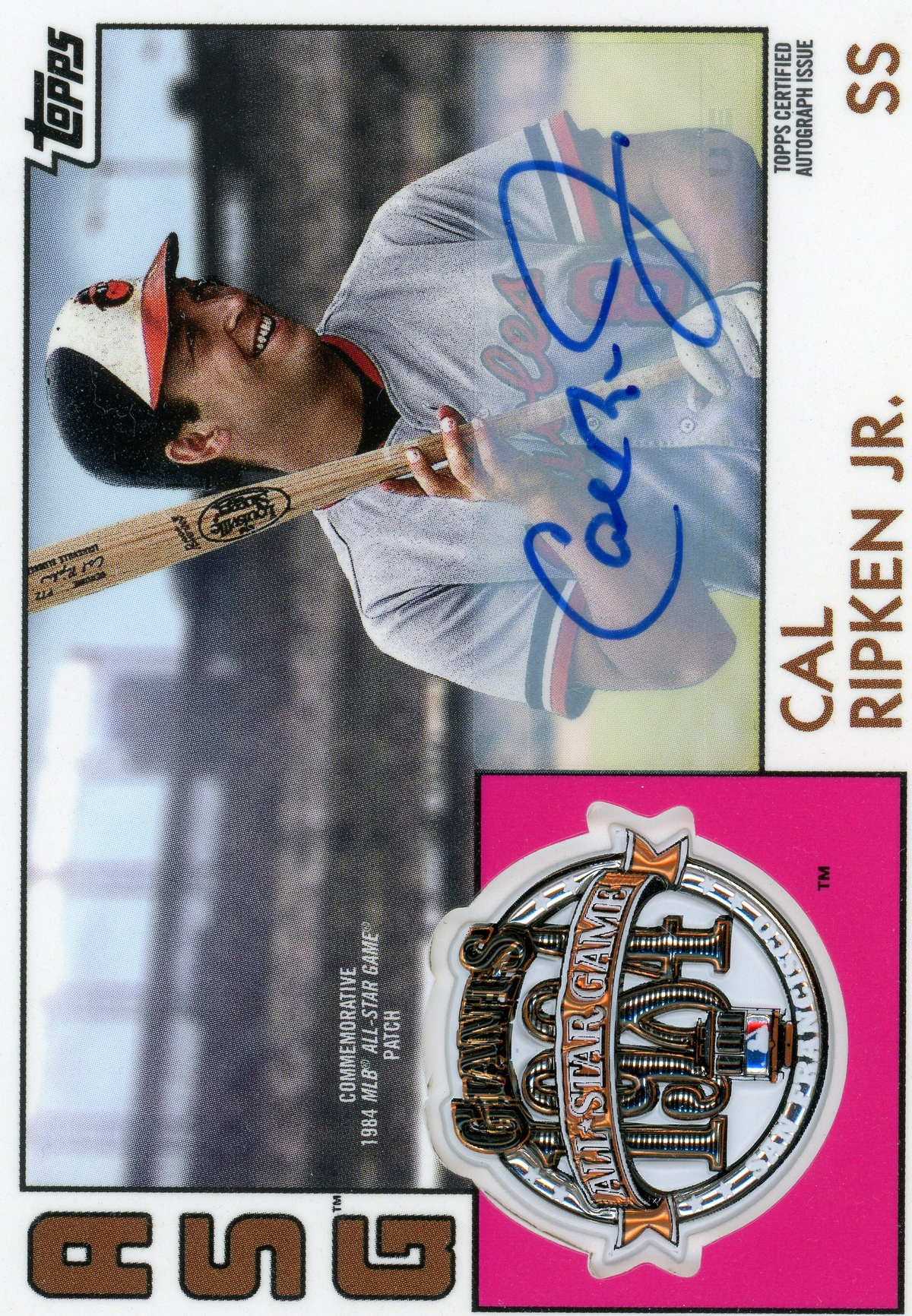 Cal Ripken J R Auto Card 2018 TOPPS ASG CAL RIPKEN JR AUTO 3/5 | MySlabs