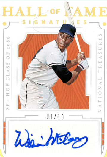 2019 PANINI NATIONAL TREASURES WILLIE McCOVEY AUTO 01/10