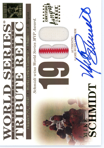 TOPPS 2003 TOPPS TRIBUTE MIKE SCHMIDT WORLD SERIES AUTO RELIC