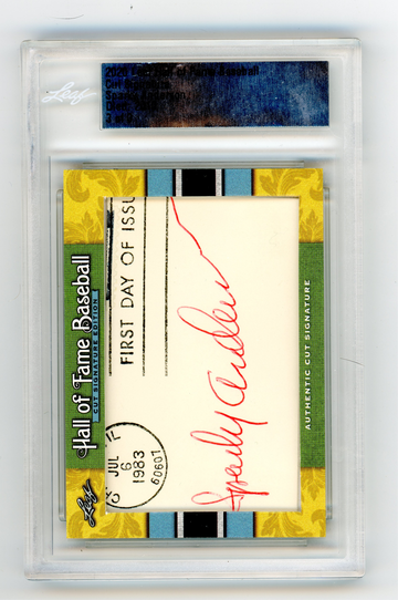 2020 LEAF HALL OF FAME CUT SIGNATURE SPARKY ANDERSON 3/3