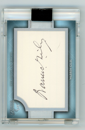 2017 TOPPS DYNASTY WARREN GILES CUT SIGNATURE 1/1
