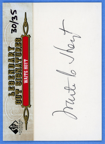 2011 SP LEGENDARY CUTS WAITE HOYT CUT AUTO 30/35