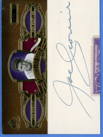 2007 SP LEGENDARY CUTS JOE CRONIN CUT AUTO 12/28