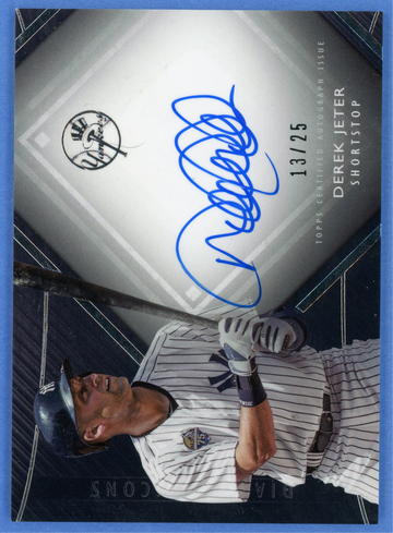 2017 TOPPS DIAMOND ICONS DEREK JETER AUTO 13/25