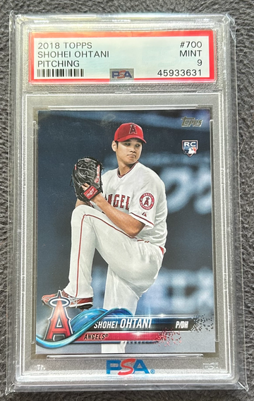 2018 Topps Shohei Ohtani pitching PSA 9 #700 Rookie Card RC 