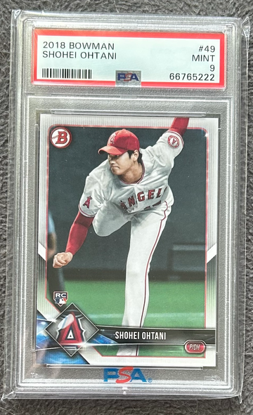 2018 Bowman Shohei Ohtani Rookie Card RC PSA 9 MINT