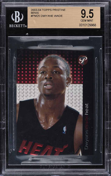 2003 Topps Pristine Minis Dwyane Wade ROOKIE #PM25 BGS 9.5 GEM MINT