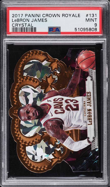 2017 Crown Royale Crystal LeBron James /99 #131 PSA 9 MINT