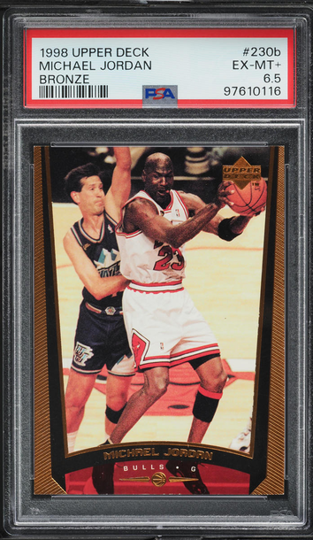 1998 Upper Deck Bronze Michael Jordan /100 #230b PSA 6.5 EXMT+