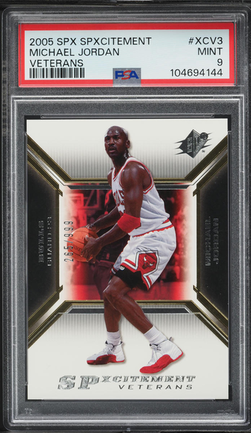 2005 SPx SPxcitement Veterans Michael Jordan /999 #XCV3 PSA 9 MINT