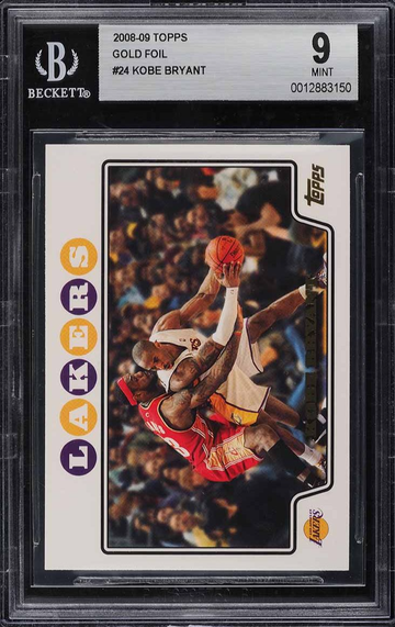 2008 Topps Gold Foil Kobe Bryant w/ LeBron James #24 BGS 9 MINT