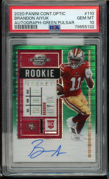 2020 Brandon Aiyuk Rookie Ticket Auto PSA 10 