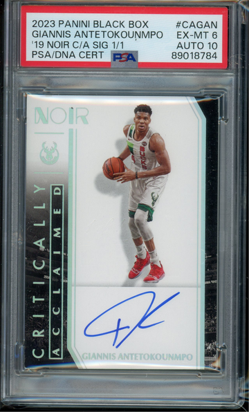 2023 Giannis Antetokounmpo PSA 6/10 Auto 1/1