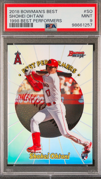 2018 BOWMAN'S BEST 1998 BEST PERFORMERS PSA 9