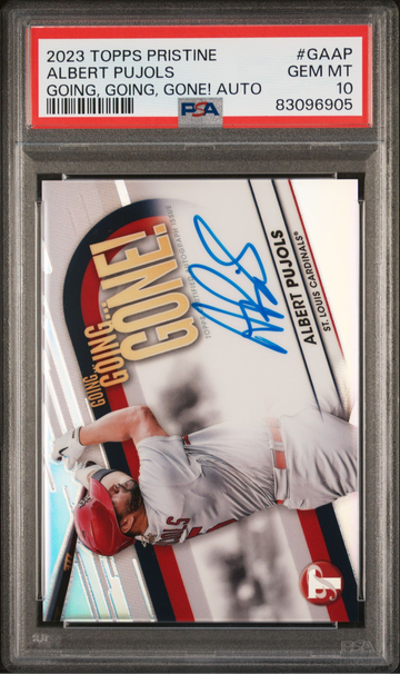 2023 Topps Prisine Albert Pujols auto PSA 10