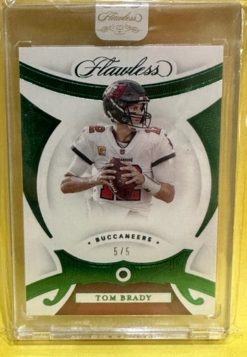 2020 Panini Flawless Tom Brady Emerald 5/5