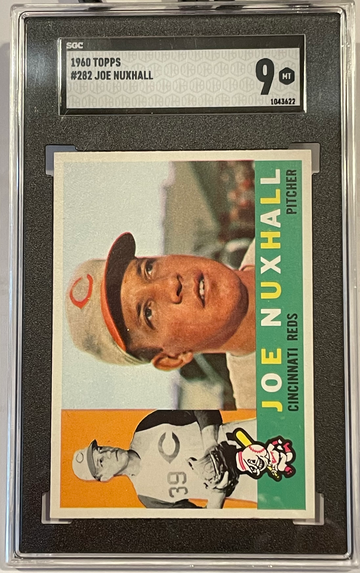 1960 Joe Nuxhall Topps Baseball SGC 9 !!! WOW RARE! Not something you see everyday.