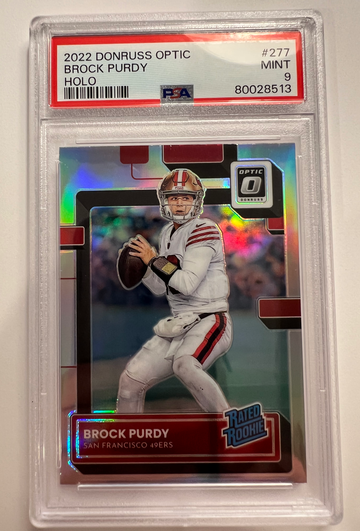 2022 Optic Brock Purdy Holo PSA 9