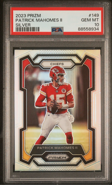 2023 Prizm Patrick Mahomes Silver PSA 10