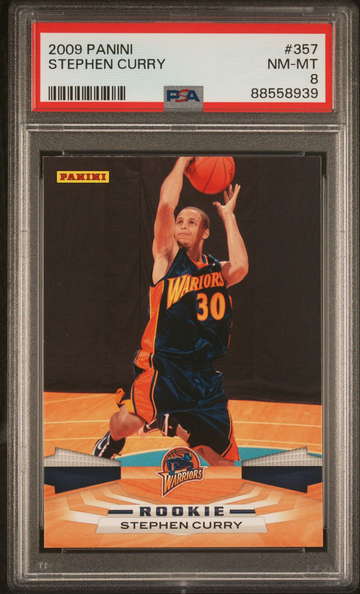 2009 Panini Stephen Curry PSA 8