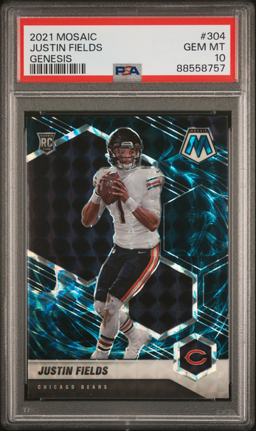 2021 Mosaic Genesis Justin Fields PSA 10