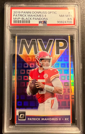 2019 optic Patrick Mahomes black Pandora /25